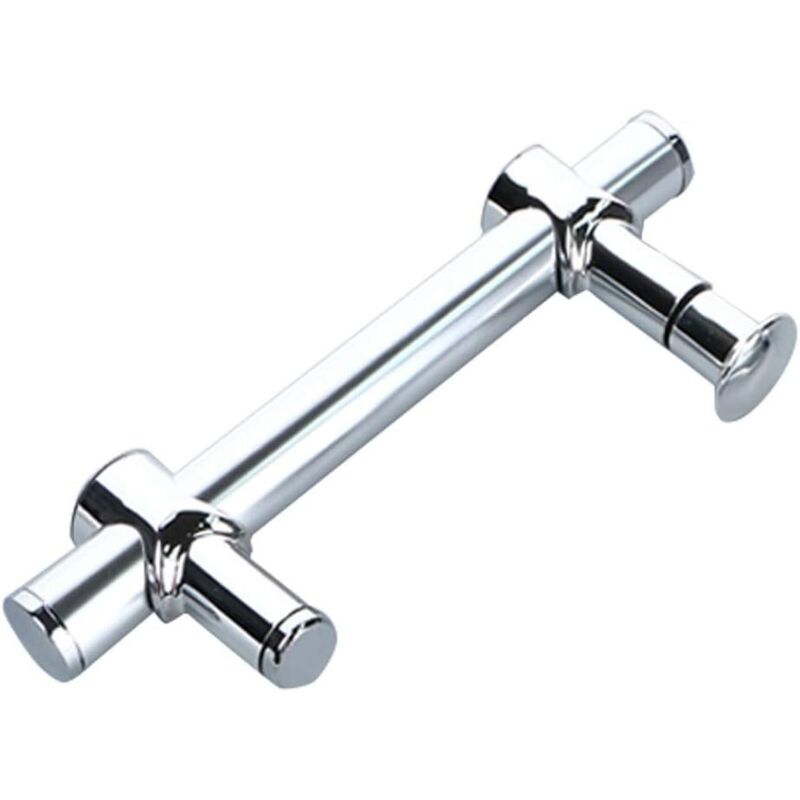 Set di maniglie per porte doccia in vetro con guarnizioni, maniglie per porte interne del bagno, interasse fori regolabile, lunghezza 25 cm.