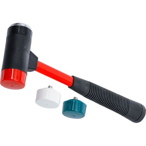 Set di martelli con teste intercambiabili  manico fibra di vetro  Ø 38 mm