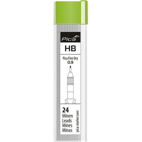 Set di mine di grafite secca fine HB 24 pezzi