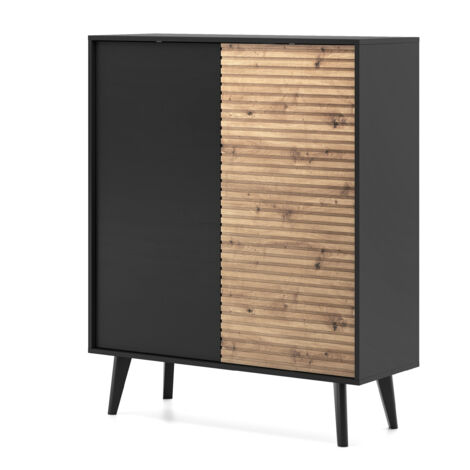 Set di mobili da bagno: con 2 cassetti da 60 cm + 2 ante da 30 cm, piano di lavoro da 100 cm, frontale scanalato, rovere cremona, 120 × 47 × 60 cm