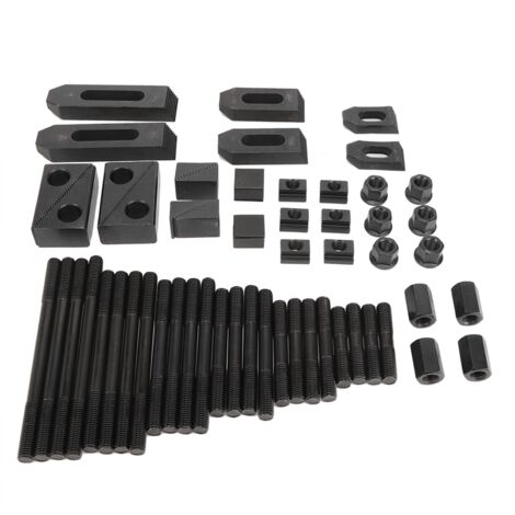 Set di morsetti con scanalatura a T da 58 pezzi Piastra di pressatura combinata temprata per torni M14