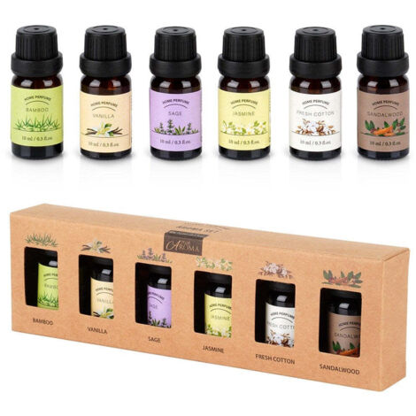 SET DI OLI ESSENZIALI PER UMIDIFICATORE E DIFFUSORE 10 ML 6 PEZZI