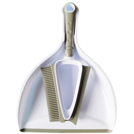 Set di paletta e spazzola con setole, tergivetro, paletta e spazzola, set portatile di piccola scopa e paletta per tavolo, cucina, camera da letto, ufficio (verde chiaro)