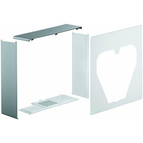 Set di pannelli per WC con doccia Sensia IGS bianco alpino / bianco alpino