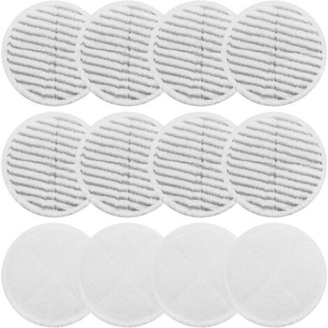 Set di panni di ricambio per mocio Bissell Spinwave 2039A e 2124: 4 panni resistenti, 2 panni morbidi e 2 panni per la pulizia.