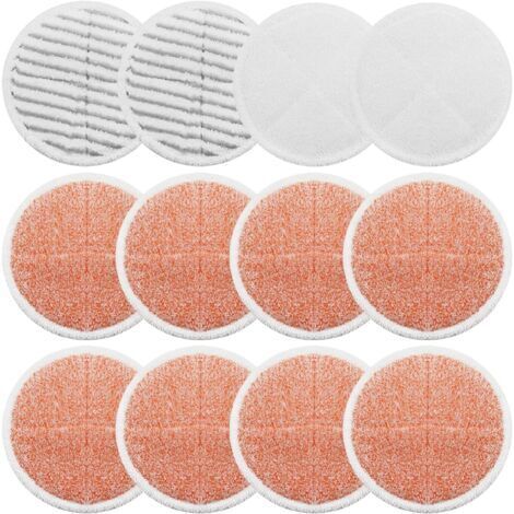 Set di panni di ricambio per mocio Bissell Spinwave 2039A e 2124: 8 panni resistenti, 2 panni morbidi e 2 panni per la pulizia.