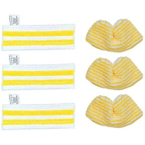 Set di panni in microfibra, adatti per Kärcher EasyFix SC 1 a SC 5, 3 ugelli per pavimenti e 3 ugelli manuali