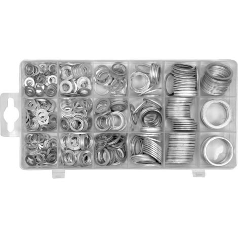 SET DI PASTIGLIE IN ALLUMINIO 450 PEZZI DI MISURE ASSORTITE - YT-068652