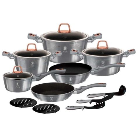SET DI PENTOLE IN GRANITO MOONLIGHT BERLINGER HAUS BH-6022