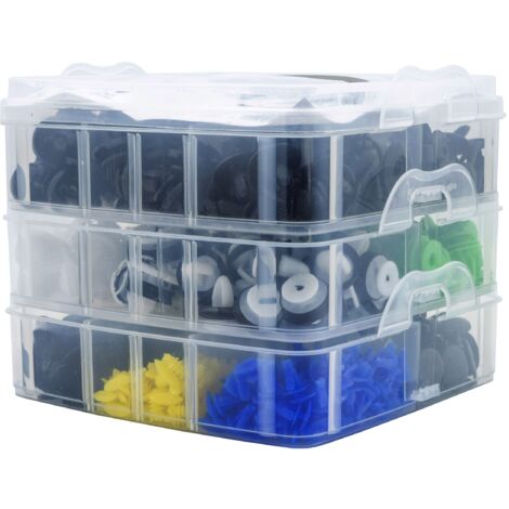 Set di perni, clip e perni per auto - 500 pezzi con strumenti di montaggio