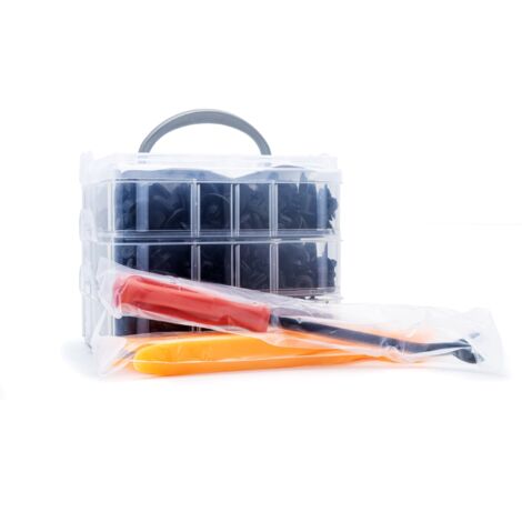 Set di perni, clip e perni per auto - 630 pezzi con strumenti di montaggio