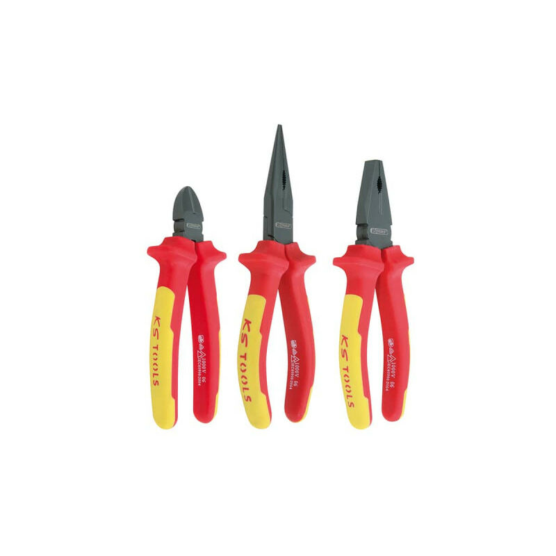 Image of Set di pinze isolate ks tools tools Ergotorque - 3 pezzi - 117.1110