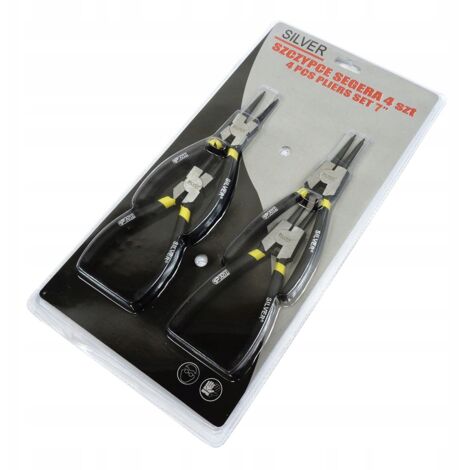 Set di pinze Seger 7" 180 mm 4 pezzi