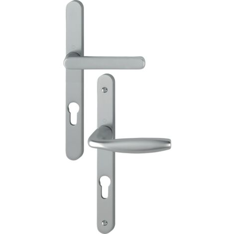 Set di porte con piastra stretta New york Key i in acciaio inox F9 HOPPE - 099KH/300LMSGL/1810 - 195mm - entr.7/70 C.7 - 58/67 - 3294008