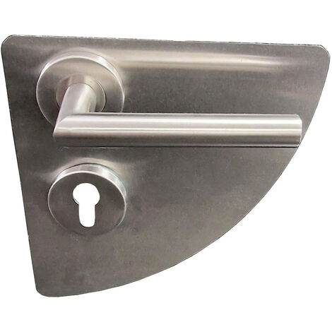 Set di porte - Quarter moon - KLOSE besser - COMPLETO : Set + rose e maniglie - Acciaio inox 304.  +1 Coppia di rose cilindriche