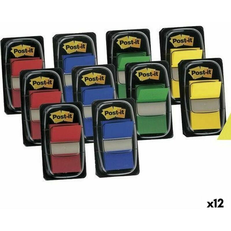 Image of Set di Post-it Adesivi Post-it Index Multicolore 25 x 43 mm (12 Unità)