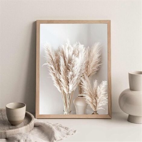Set di poster moderni da parete 40x60 cm, paesaggio naturale, spiaggia, foglie di canna, stampa su tela, decorazione murale, senza cornice