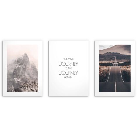 Set di poster motivazionali con citazioni Decorazione minimalista 3x30x40