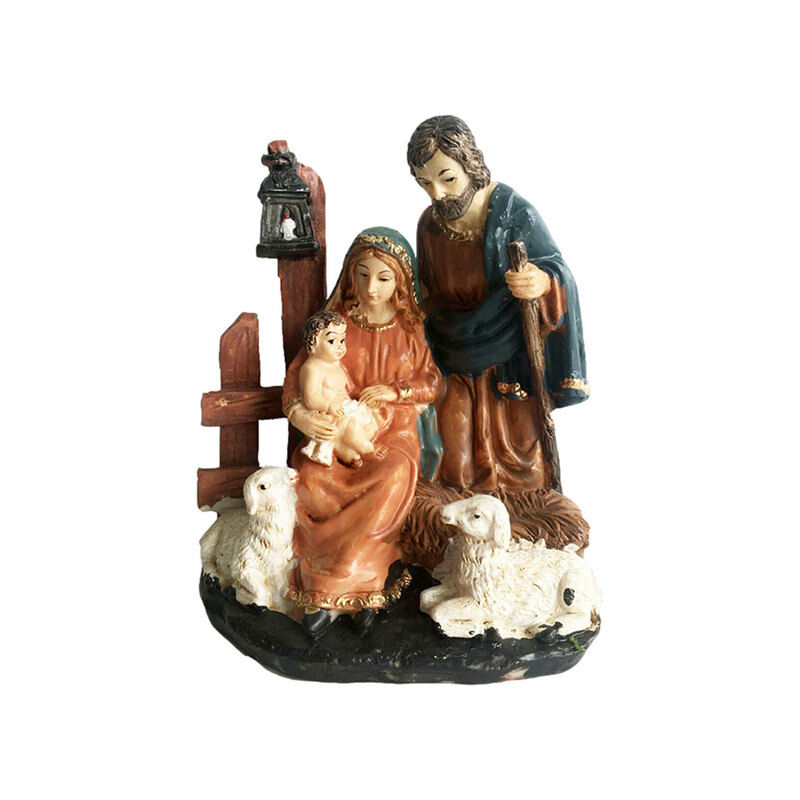 Set di presepe natalizie ornamento per le vacanze