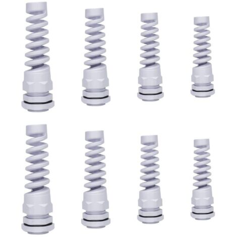 Set di pressacavi impermeabili, pressacavi regolabili, con manicotto, PG7, PG9, PG11 e PG13.5, per cavi Ø3-12 mm, per collegamento esterno.