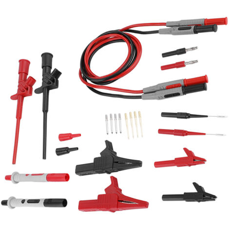 Set di puntali per multimetro elettronico con connettori a banana da 4 mm (P1600C)