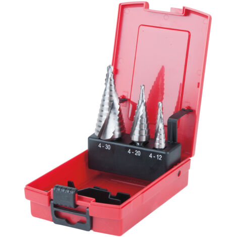 Set di punte a gradini KS TOOLS TOOLS HSS - 3 pezzi - 330.2210