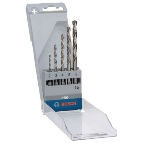 Set di punte a spirale esagonali in HSS-G PRO Metal, 5 pezzi