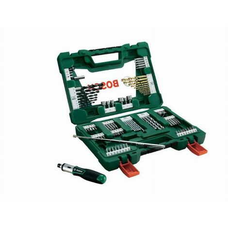 Set di punte BOSCH V-Line da 91 pezzi con cacciavite a cricchetto e asta magnetica - 2607017195