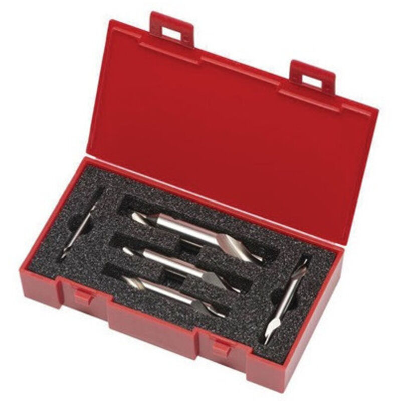 Set punte di centraggio A296 5 pezzi 1/2 / 2,5 / 3,15 / 4 mm 118 gradi n. 200 Dormer