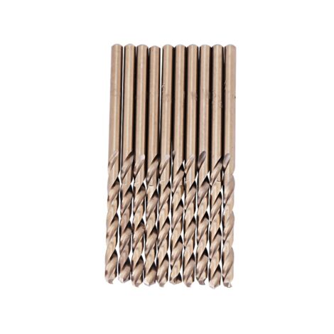Set di punte da trapano al cobalto M35 HSS-CO per forare acciaio inossidabile (5,0 mm)