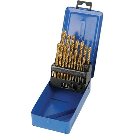 SILVERLINE Set di punte di trapanatura HSS rivestite in titanio 19 p.zi 19 p.zi