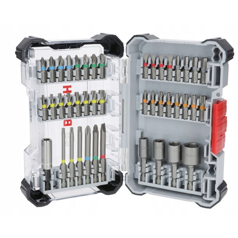 Set di inserti per avvitamento - Bosch - 2607017723 - 43 pezzi - Acciaio S2 - Scatola Pick and Click