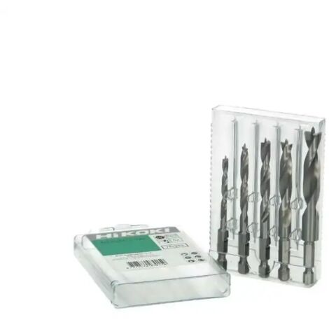 Set di punte esagonali per legno Hikoki, 5 pezzi, 4/5/6/8/10 mm