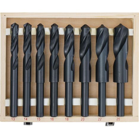 Set Di Punte in Acciaio HSS BGS Ø 13, 14, 15, 16, 18, 20, 22, 25 Per Metallo