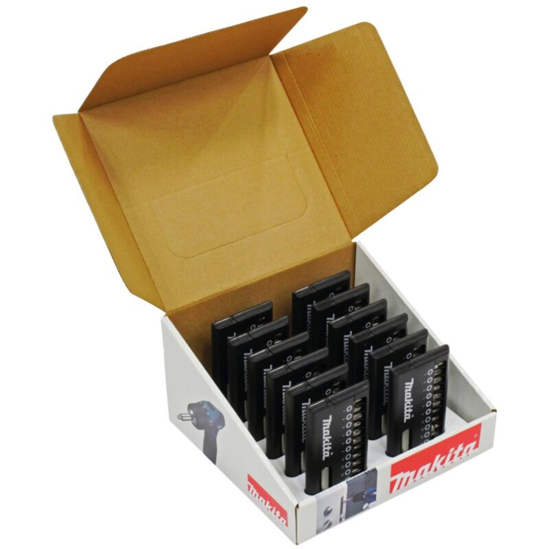 Set di punte Makita 11 pezzi, 12 pezzi. Supporto 12 pezzi