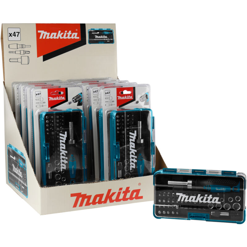 Makita - Set di punte con cacciavite a cricchetto 10 pezzi in supporto - 10 pezzi