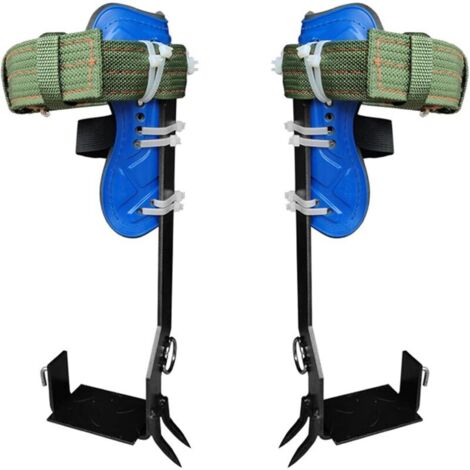 Set di punte per arrampicata sugli alberi con cinghie di sicurezza regolabili, kit per arrampicata sugli alberi con 2 ingranaggi in acciaio, attrezzi da arrampicata