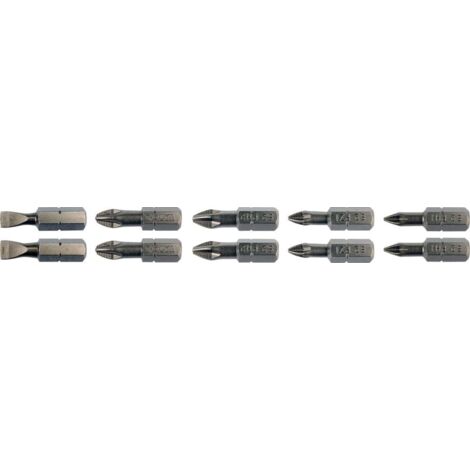Set di punte per cacciavite 25mm 10 pezzi YT-04822 YATO