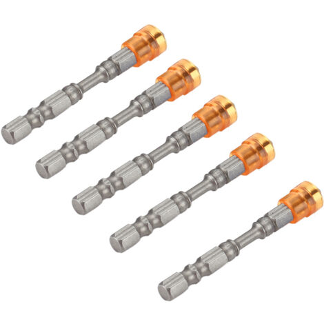 Set di punte per cacciavite magnetico con testa a croce PH2 per viti per cartongesso, gambo da 1/4 di pollice (giallo)