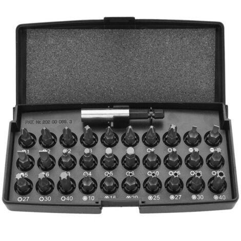 Set di punte per cacciavite NEO 31 pezzi - acciaio S2, 60 HRC