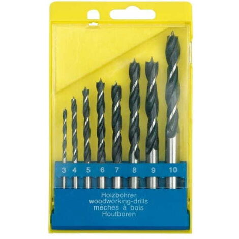 SET DI PUNTE PER LEGNO VOREL 8 pezzi 3 - 10 mm 22381