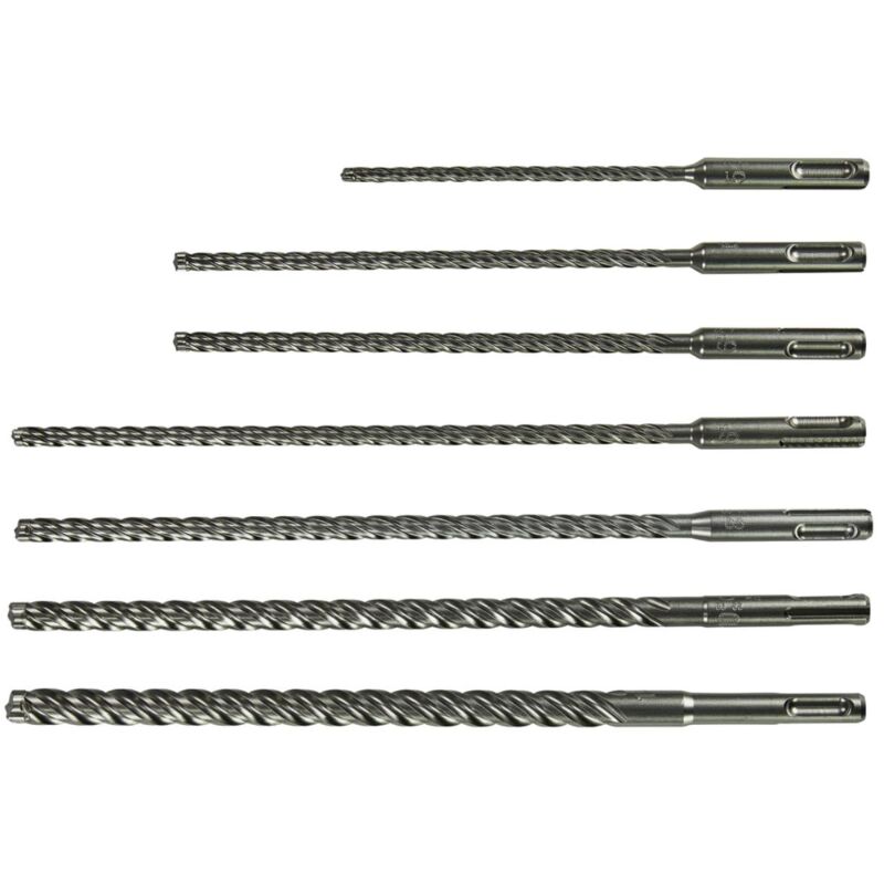 Set di punte per trapano a percussione Makita SDS-PLUS, Nemesis II SDS-PLUS - Nemesis II - 7 pz.