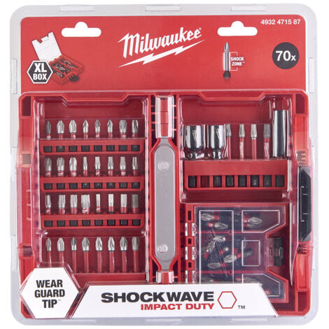 Set di punte Shockwave GEN 3 MILWAUKEE - 70 pezzi - 4932492007