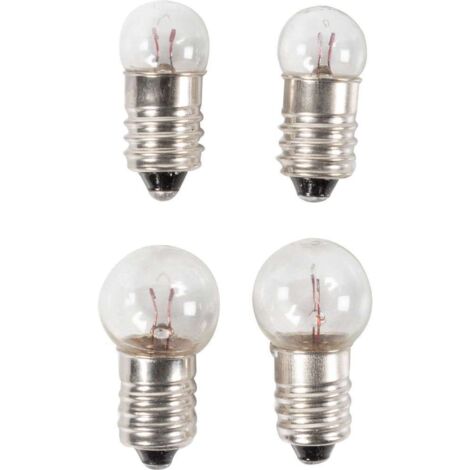 Set di quattro lampadine per fanali bici anteriori e posteriori