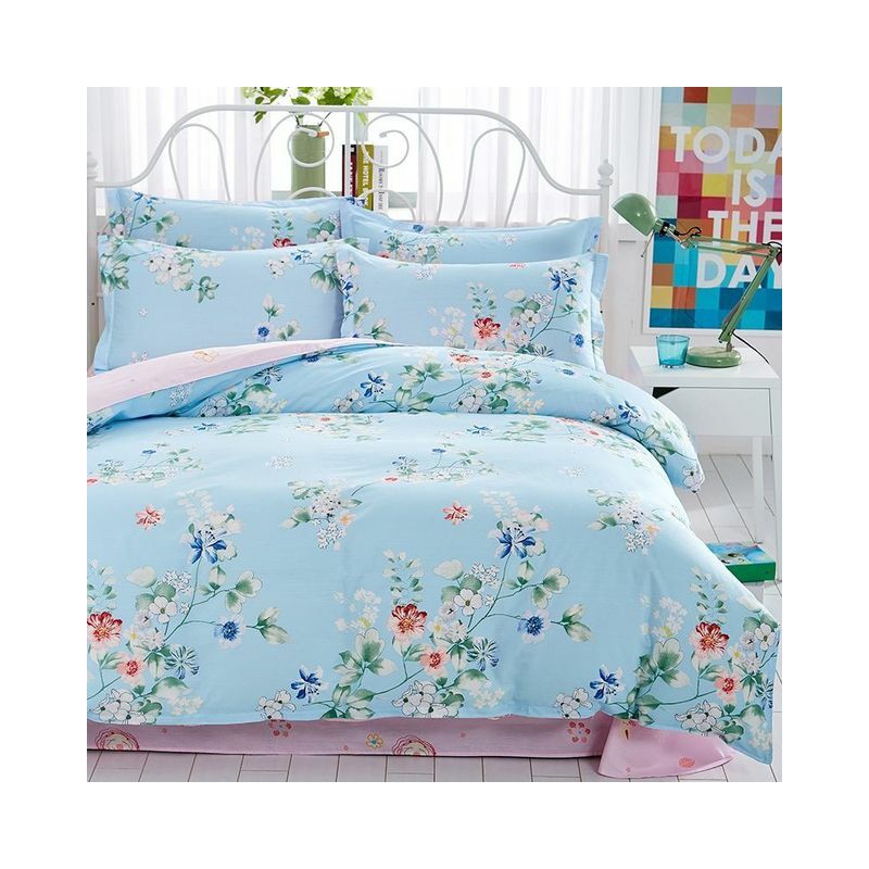 Set di quattro pezzi letto in cotone 100%