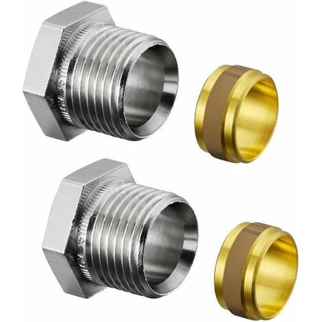 SET DI RACCORDI DI SERRAGGIO 1/2 x15mm (per 2)