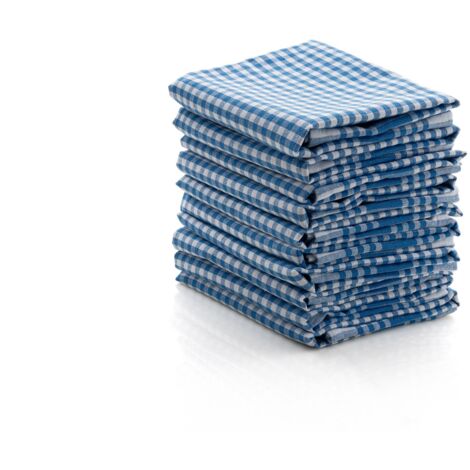 Set di salviette Set 100% Cotone Blu Bianco