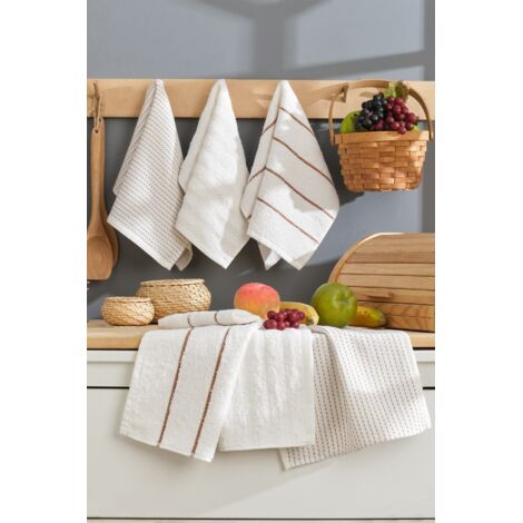 Set di salviette Set 100% Cotone Cream