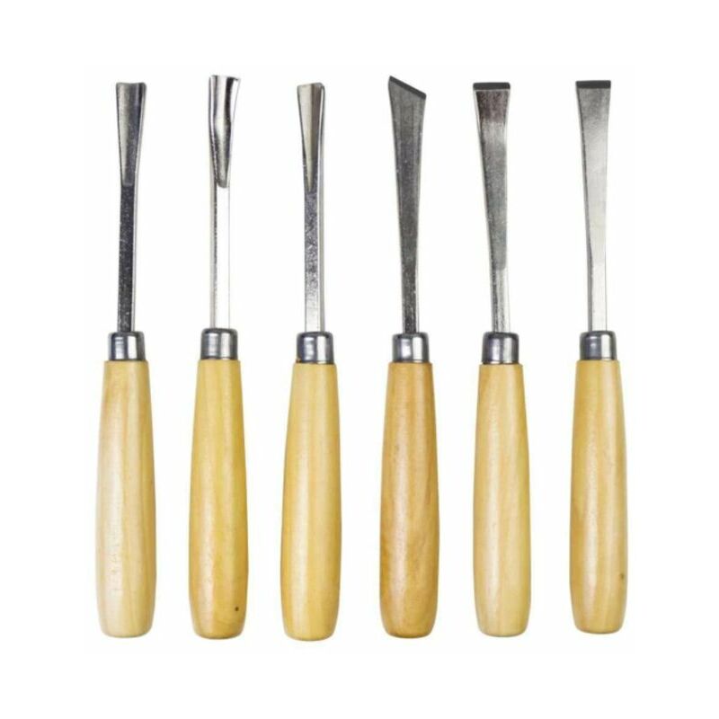 Set di scalpelli per legno da 6 pezzi, set di