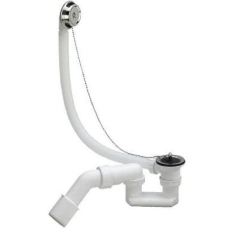 Set di scarico e troppo pieno 6/4"x40 / 50 plastica / bianco modello n. 6387.35PL